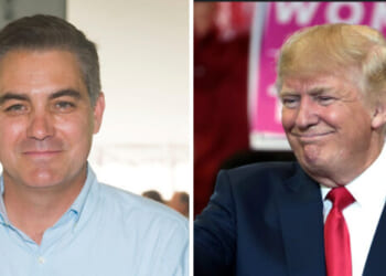 Jim Acosta Laughs at 'No Kings' Sign Referencing Trump Dying in Office