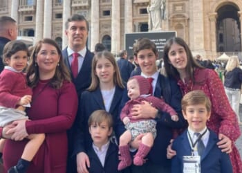 Large family with 13-year-old in seminary and a baby named Leo touches pope’s heart