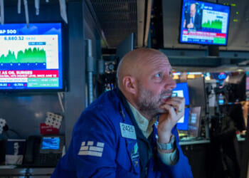 Stocks Trim Losses After Oil Price Spike