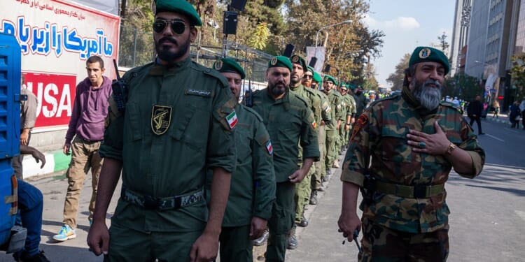 A group of IRGC soldiers in Tehran.