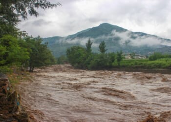 Flooding in Swat Valley, Pakistan, August 2022.