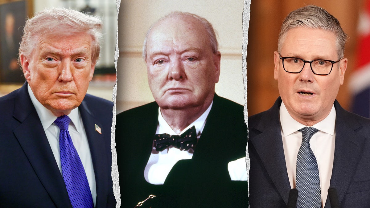Trump, Churchill, and Starmer split