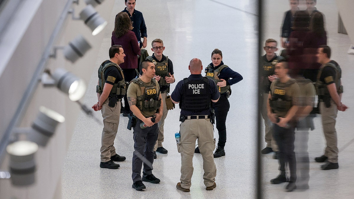 ICE agents at Newark airport