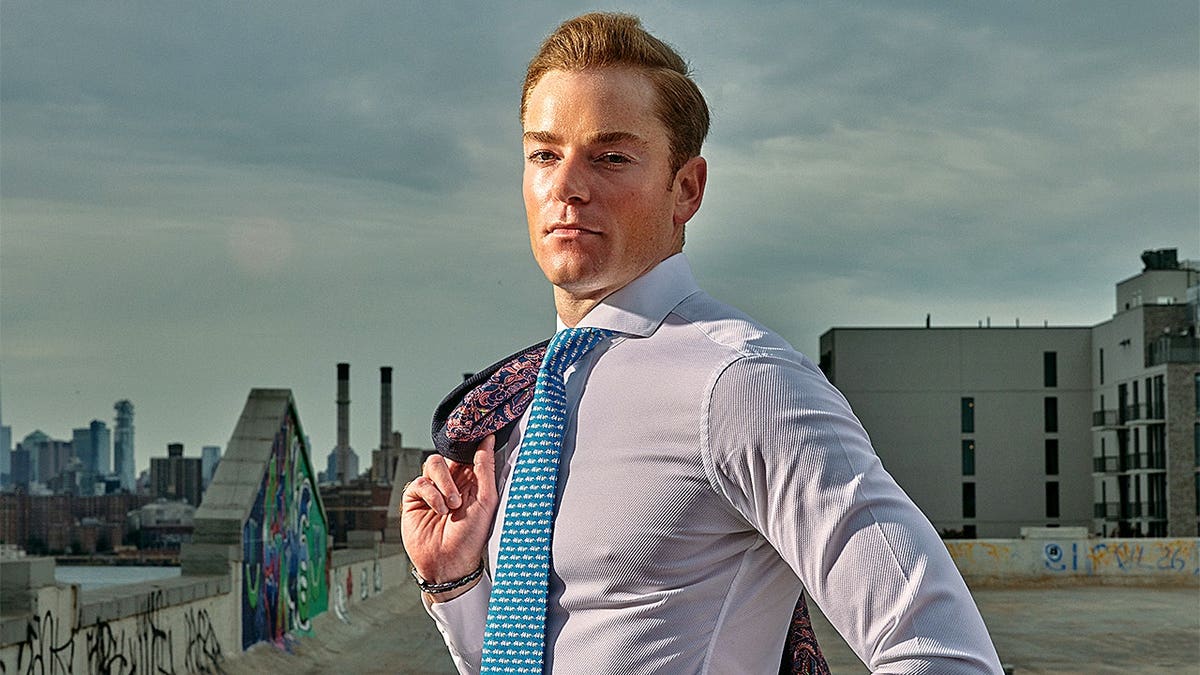 Mark Moran standing in an indoor setting in New York