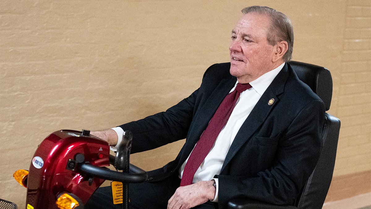 Rep. Neal Dunn arrives at the U.S. Capitol for a House Republican Conference meeting.