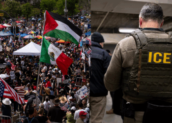 Masked agitator calls for people to 'kill' ICE agents in Los Angeles protest