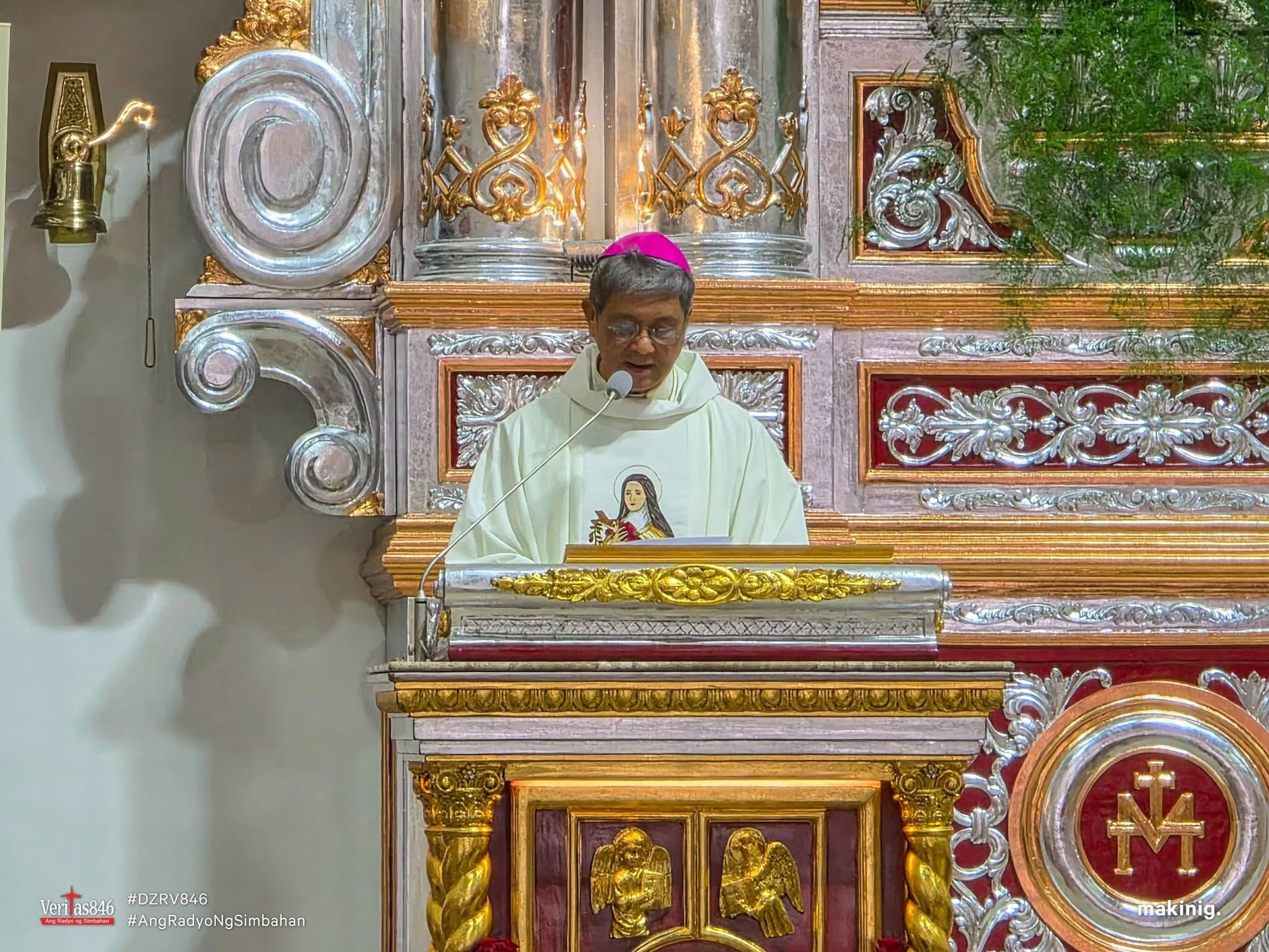Bishop Ruperto Santos of Antipolo pronounces the “Declaration of the Diocesan Shrine and Parish of St. Thérèse of the Child Jesus” as a national shrine, March 16, 2026. | Credit: Photo courtesy of the Diocese of Antipolo