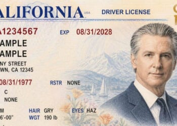 Newsom mocks Trump's special passport with parody driver's license