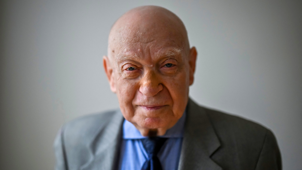 Holocaust Survivor Sami Steigmann is photographed in his home on December 9, 2024 in New York.