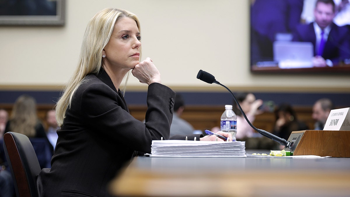 Pam Bondi testifies before the House Judiciary Committee in the Rayburn House Office Building