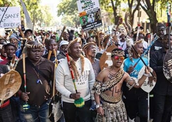 Hundreds March Against Mass Migration in Pretoria, South Africa