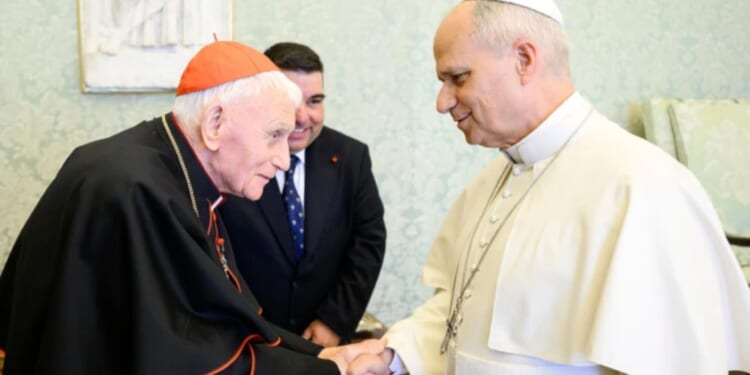 Living ‘martyr’ of communism, Cardinal Simoni, presents relic of Albanian martyrs to Leo XIV
