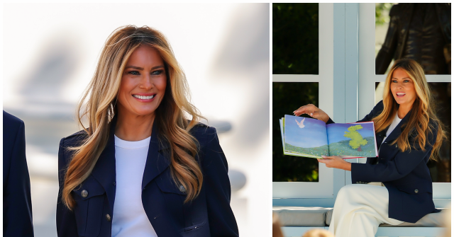 Melania Trump Hosts Annual Easter Egg Roll in Nautical Ralph Lauren