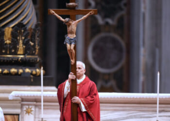 Pope Leo Makes History Carrying Wooden Cross for All 14 Stations