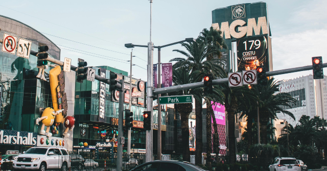 Road Rage in Las Vegas as Man Pummels Woman on the Pavement Outside a Casino