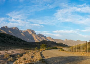 The Swartberg mountain range near Klaarstroom, South Africa.