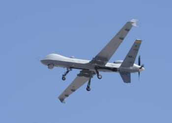 An MQ-9 Reaper drone in flight.