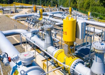 A part of the Nord Stream pipeline from Russia to the European Union.