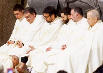 Pope Leo XIV: ‘Kneel down as brothers and sisters alongside the oppressed’